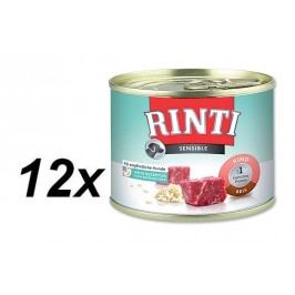 RINTI mokra karma dla kota Sensible wołowina z ryżem - 12 x 185g