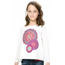 Desigual T-shirt dziewczęcy 104 kremowy