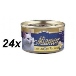 Finnern mokra karma dla kota Miamor filet z tuńczyka + jaja przepiórcze 24 x 100 g