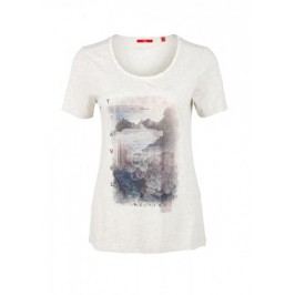 s.Oliver T-shirt damski 34 kremowy