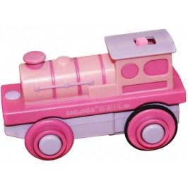 Bigjigs Rail Elektryczna lokomotywa na baterie - róż