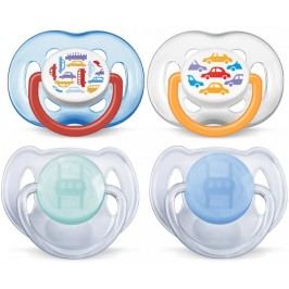 Avent Smoczki Sensitive 6-18 m. bez BPA (2x2 szt.), chłopiec