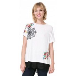 Desigual T-shirt damski Oporto S kremowy
