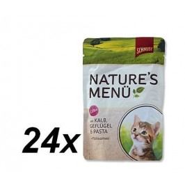 Schmusy saszetki dla kociąt Nature´s Menu Junior łosoś + jagnięcina 24x100g