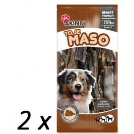 Akinu gryzak dla psa Suszone żwacze wołowe 2 x 500 g