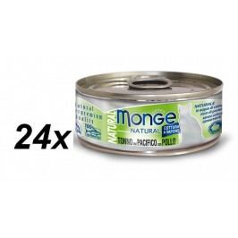 Monge mokra karma dla kota Natural tuńczyk z kurczakiem 24 x 80 g