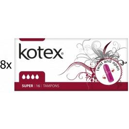 Kotex super Tampony – 128 szt
