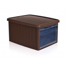 Stefanplast Multifunkcyjny kosz BOX 15l, brązowy